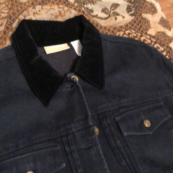 Liz Claiborne dark blue denim jacket size medium - Picture 3 of 5